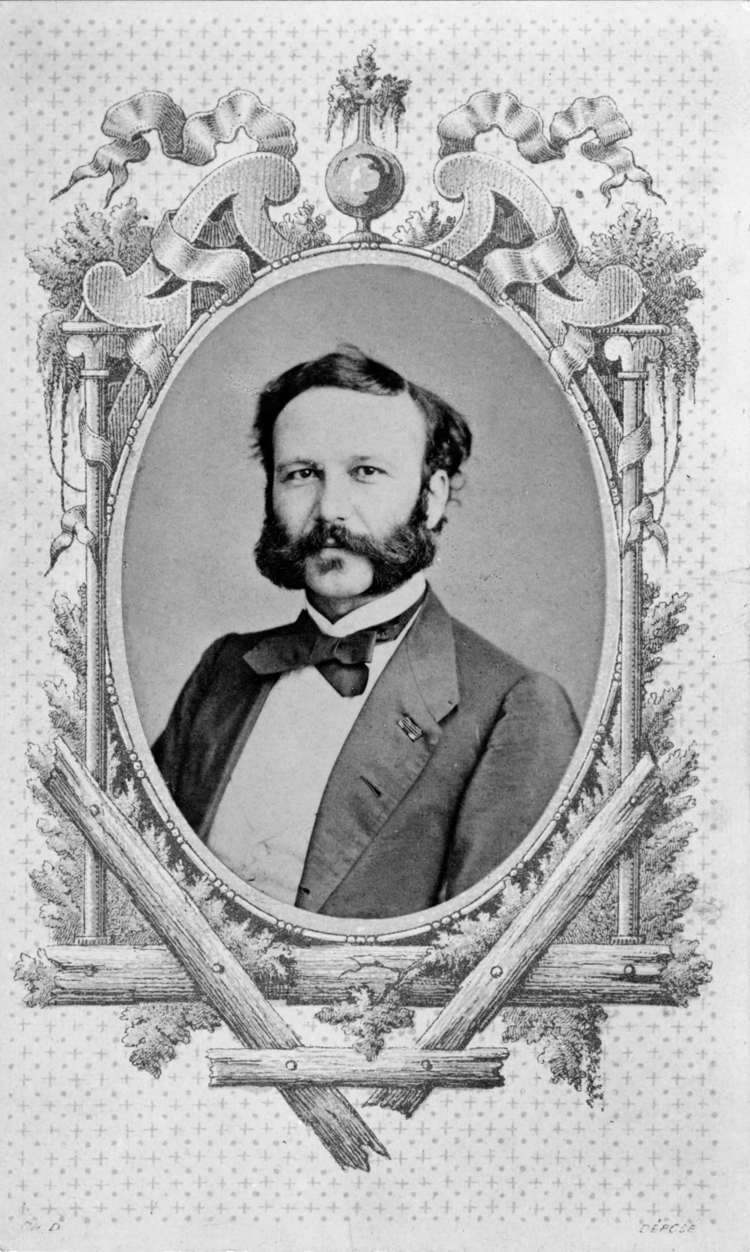 Portrait of Henry Dunant from 1864