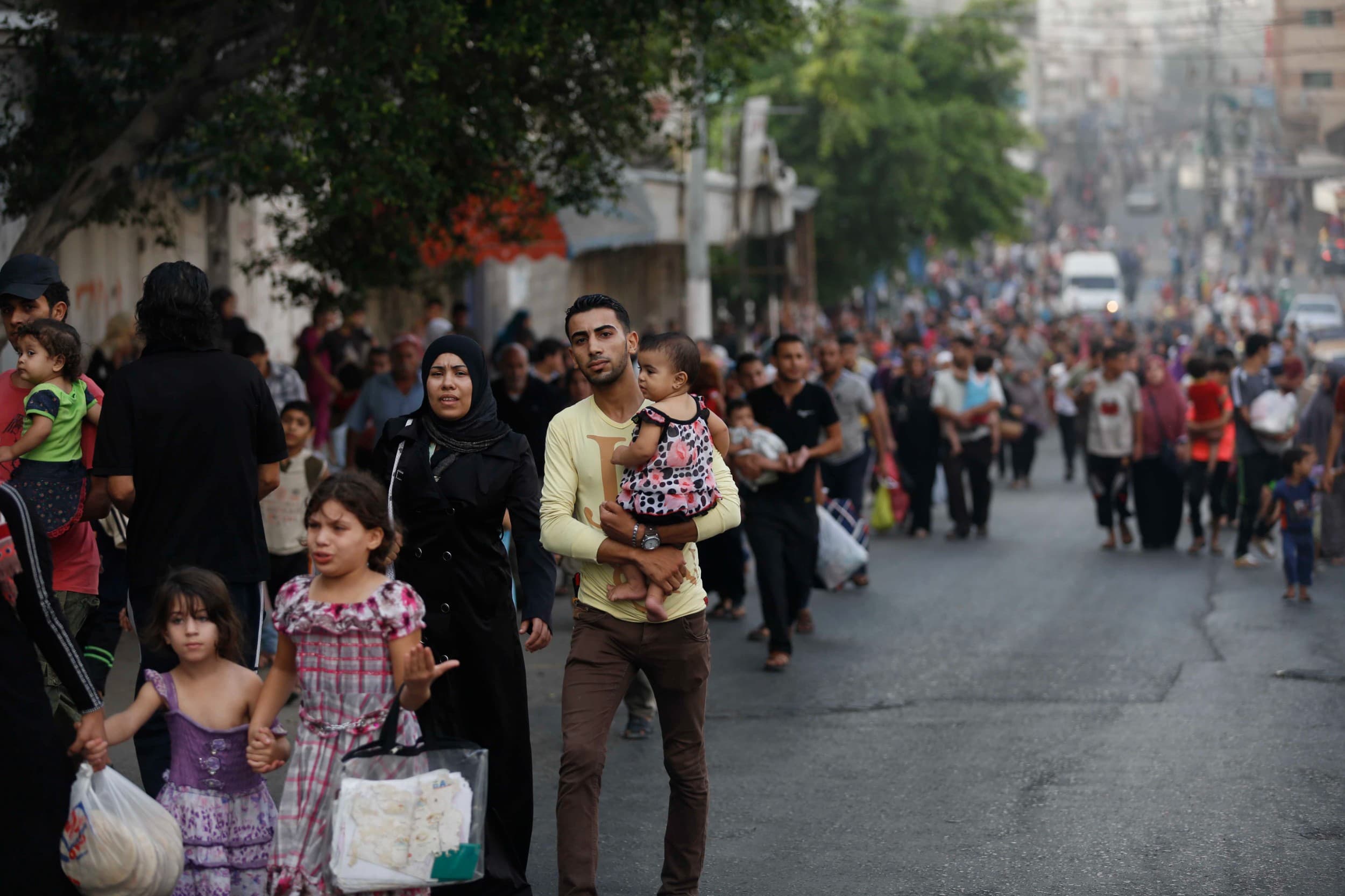 Civilians are fleeing their home