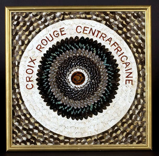 Composition avec ailes de papillons