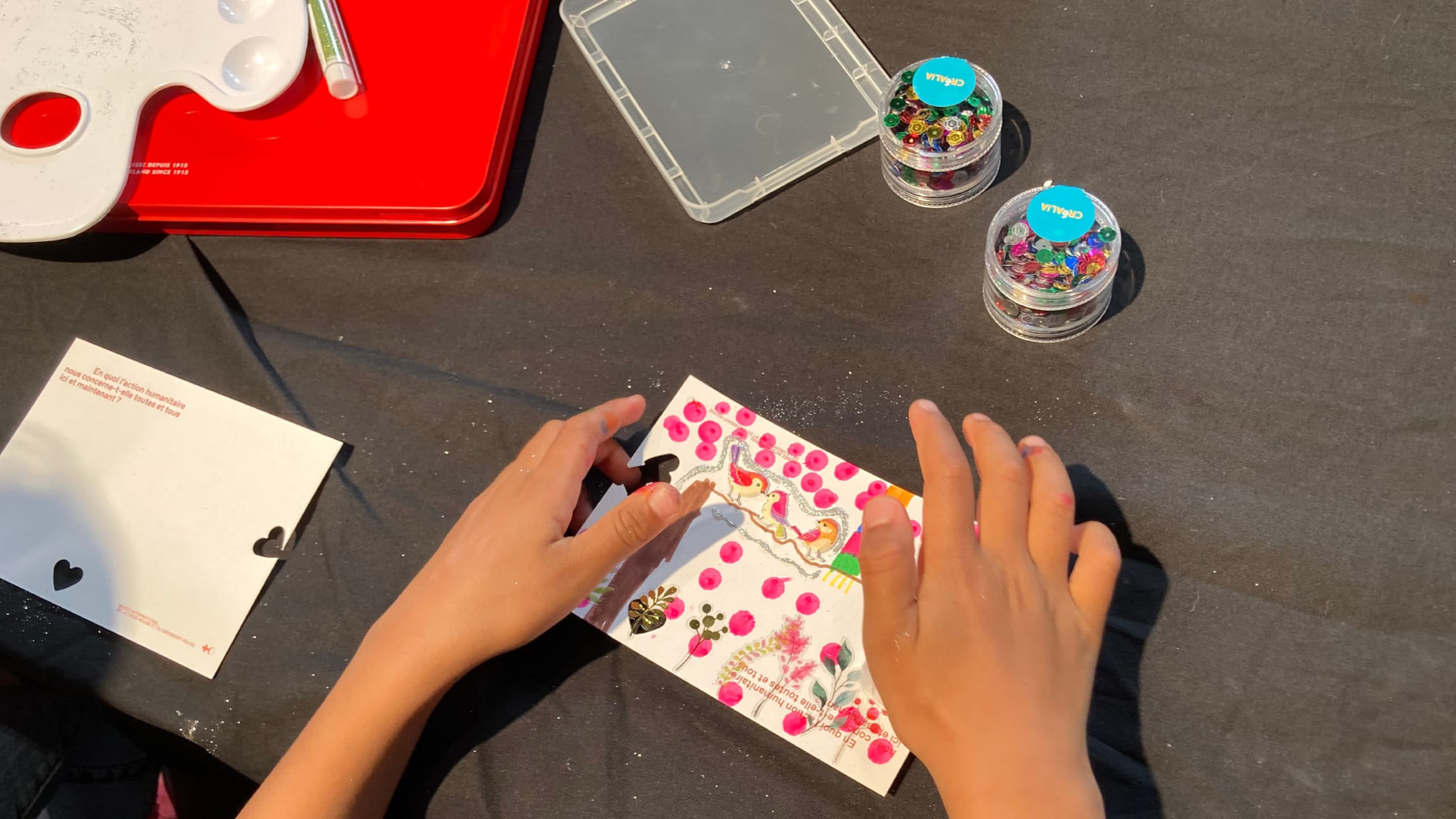Guided tour and postcards workshop